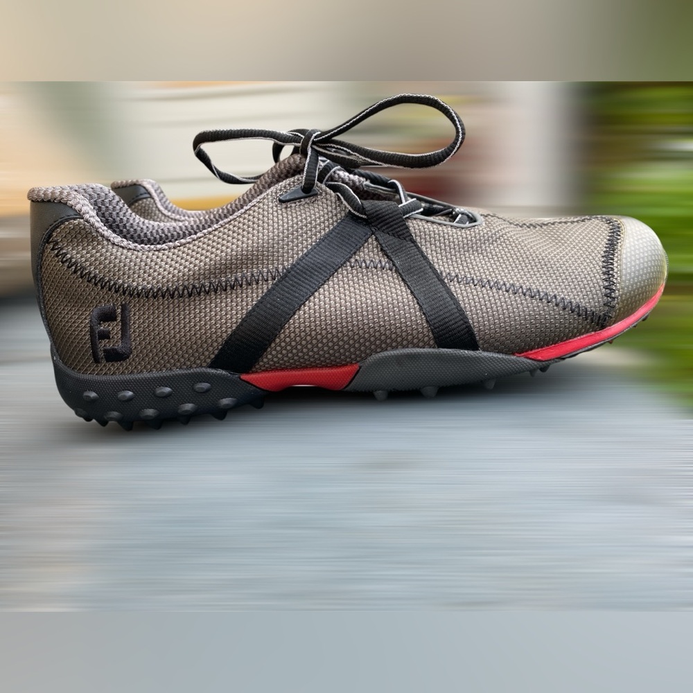 Footjoy M Project Golf Shoes Mens 8.5 M Gray Black Spikeless 55247